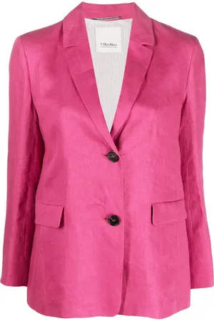 Max Mara Blazer en lin à simple boutonnage