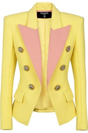 Balmain Blazer bicolore à revers crantés