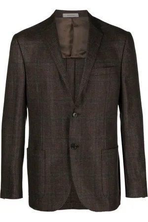 corneliani Blazer en cachemire à carreaux