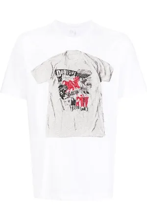 DOUBLET T-shirt en coton à imprimé graphique