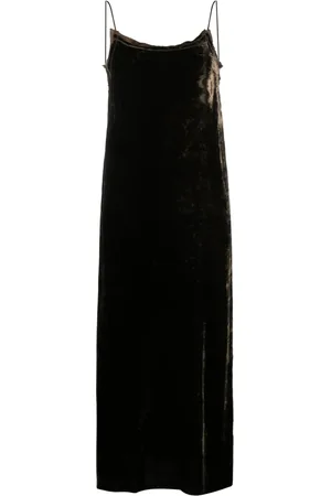 UMA WANG Robe en velours à coupe mi-longue