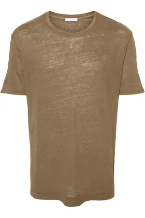 Boglioli T-shirt en lin à col rond
