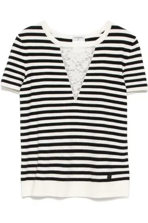 CHANEL Chemise en maille à manches courtes (2005)
