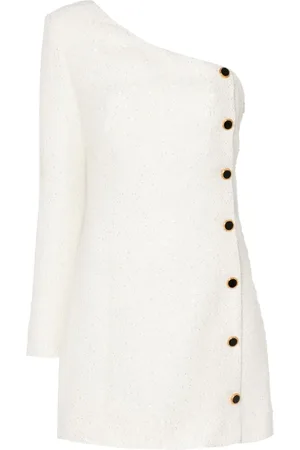 Alessandra Rich Robe ornée de sequins à une manche