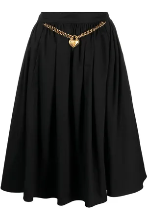 Moschino Jupe mi-longue à cœurs imprimés