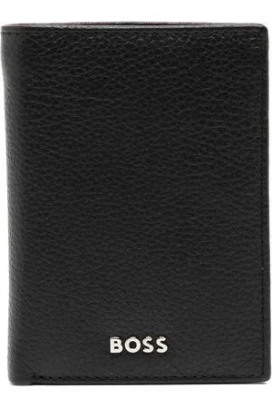 HUGO BOSS Portefeuille en cuir à plaque logo