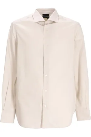 Emporio Armani Chemise en coton à manches longues