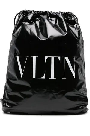 VALENTINO GARAVANI Sac à dos VLTN en cuir verni