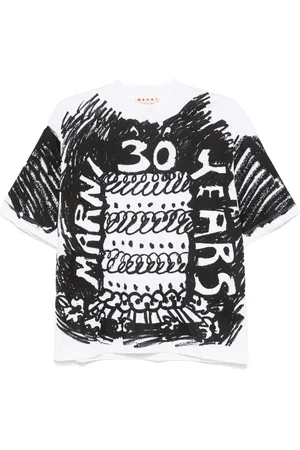 Marni T-shirt à imprimé abstrait