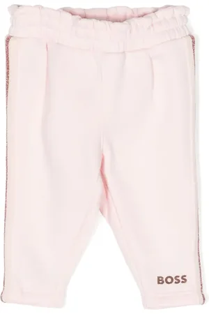 HUGO BOSS Pantalon de jogging en coton à détail logo