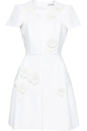 DICE KAYEK Robe mi-longue à fleurs appliquées