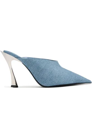 MUGLER Mules en jean à bout pointu
