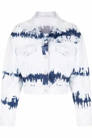 Stella McCartney Veste en jean à motif tie-dye