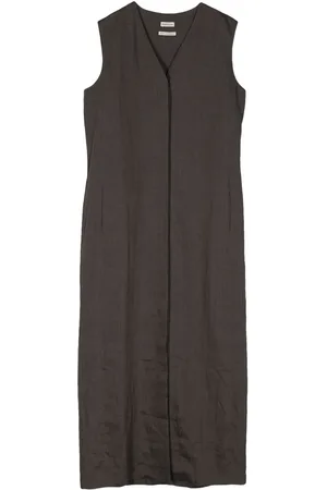 Hermès Robe sans manches en lin (années 1990-2000)