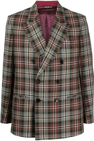 Etro Blazer croisé à carreaux