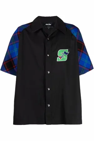 JUST DON Chemise colour block à manches courtes