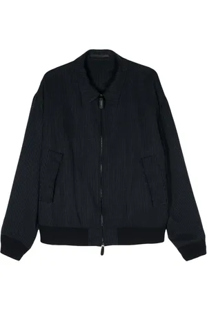 Giorgio Armani Veste bomber à détail rayé
