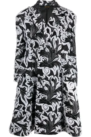 Comme des Garçons Manteau en jacquard à boutonnière croisée