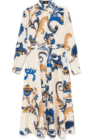 Etro Robe-chemise à imprimé cachemire