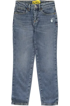 OFF-WHITE Jean court à rayures