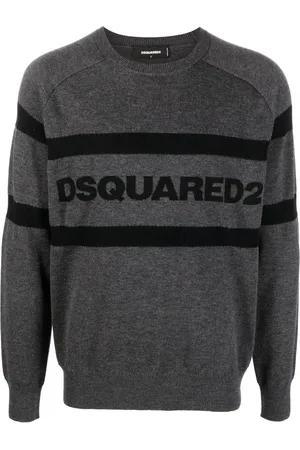 Dsquared2 Pull en maille intarsia à logo