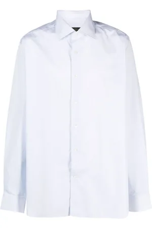 corneliani Chemise en popeline à manches longues