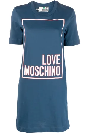 Moschino Robe courte à logo imprimé
