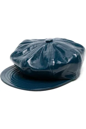 Madison.Maison Casquette gavroche en cuir verni