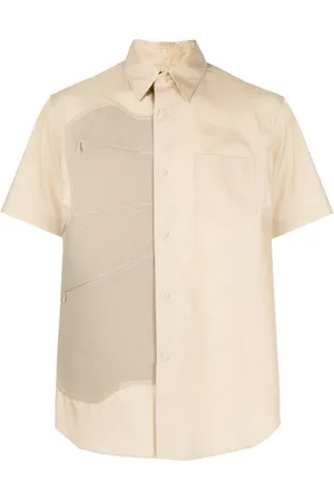 Fumito Ganryu Chemise drapée Poly à manches courtes