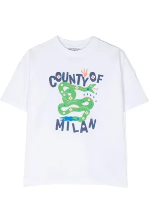 MARCELO BURLON T-shirt à imprimé graphique