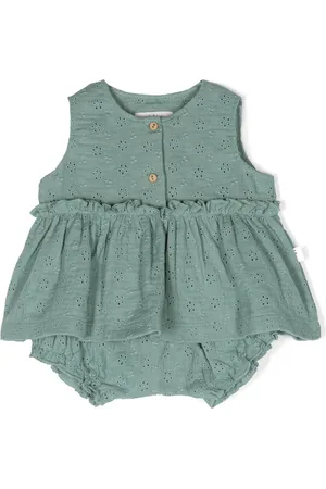 TEDDY & MINOU Ensemble robe en coton à broderie anglaise