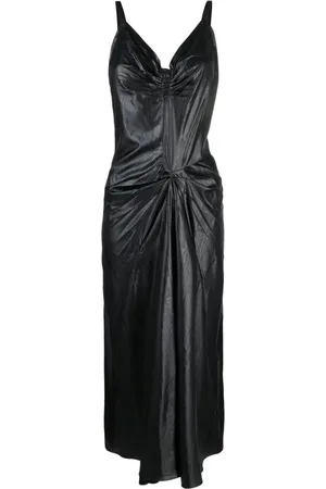 Maison Margiela Robe mi-longue à effet moiré
