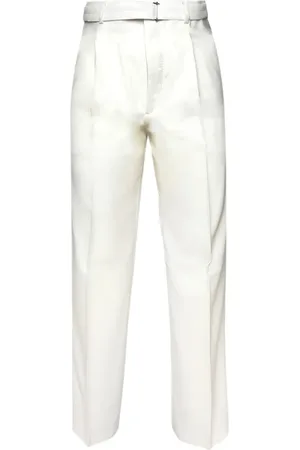 Lanvin X Future pantalon en laine vierge à taille ceinturée