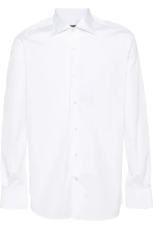 CANALI Chemise en coton à manches longues