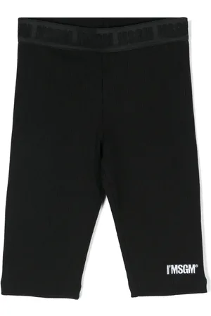 Msgm Short en coton avec ceinture à logo
