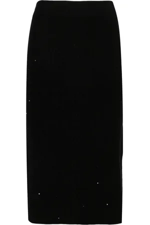 Brunello Cucinelli Jupe mi-longue à sequins