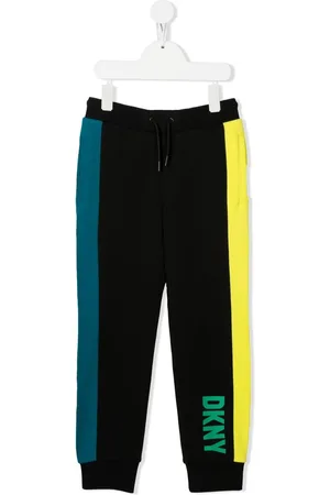 DKNY Pantalon de jogging rayé à logo imprimé