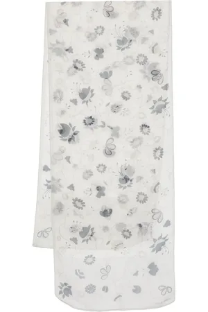 Giorgio Armani écharpe à fleurs en jacquard (années 2000)