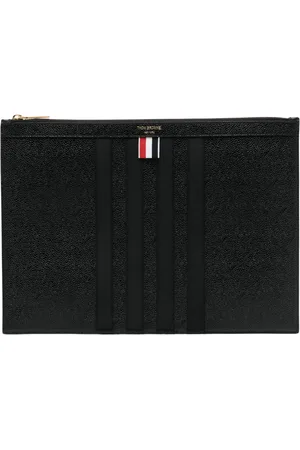 Thom Browne Pochette en cuir à fini grainé