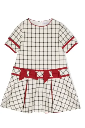 PATACHOU Robe mi-longue Interlock à carreaux