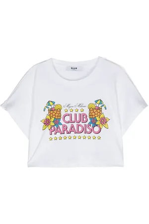 Msgm T-shirt en coton à imprimé graphique