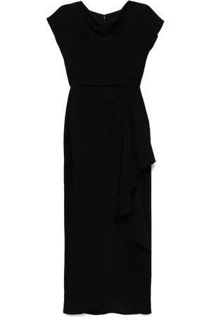 Amsale Robe longue drapée