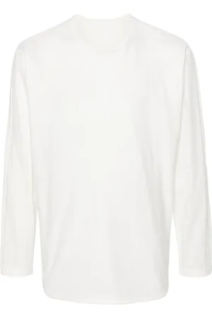 Issey Miyake T-shirt en coton à manches longues