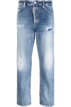 Dsquared2 Jean droit à taille haute