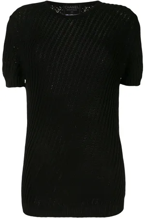 CHANEL T-shirt en maille ajourée (1998)
