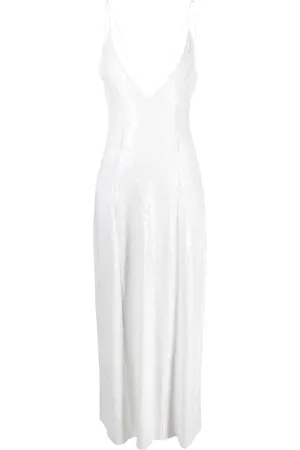 Khaite Robe mi-longue en soie Carina à sequins