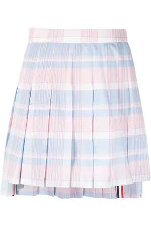 Thom Browne Minijupe plissée à carreaux