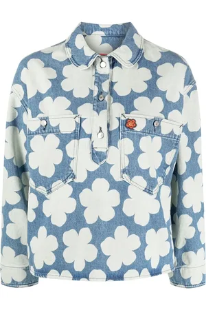 Kenzo Polo en jean à imprimé Hana Dots