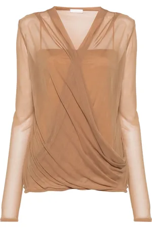 Givenchy Blouse drapée à effet de transparence