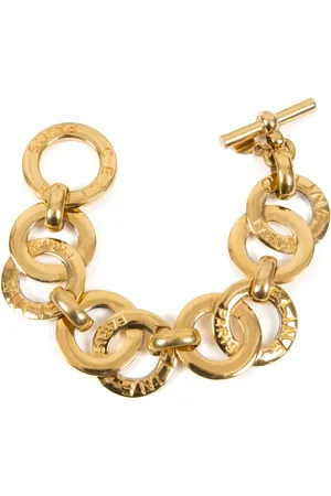 Céline Bracelet en chaîne à logo gravé (années 1990)